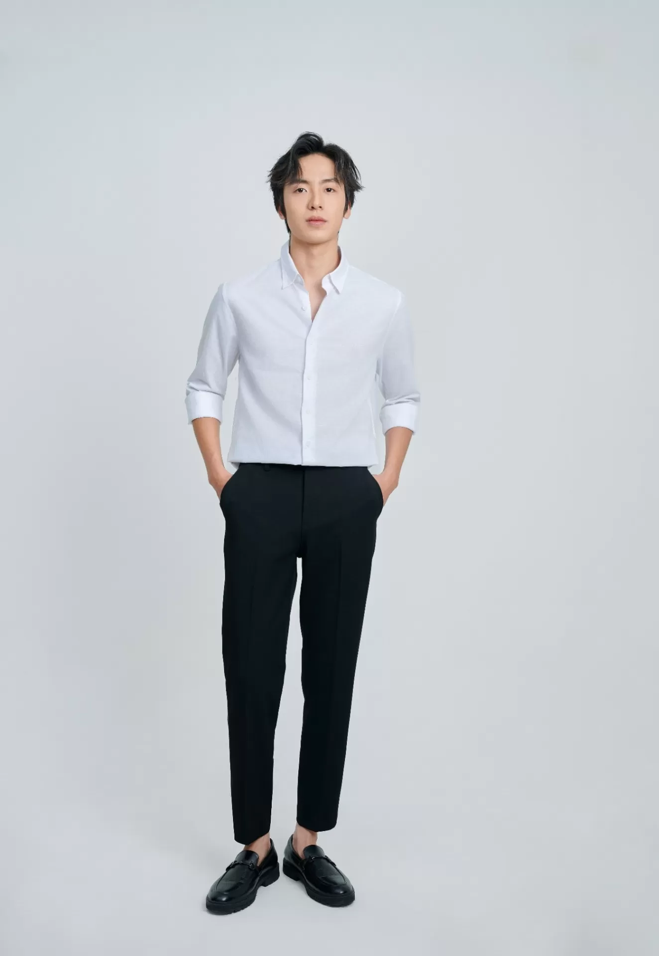 Quần Âu Slim Polyester 7076