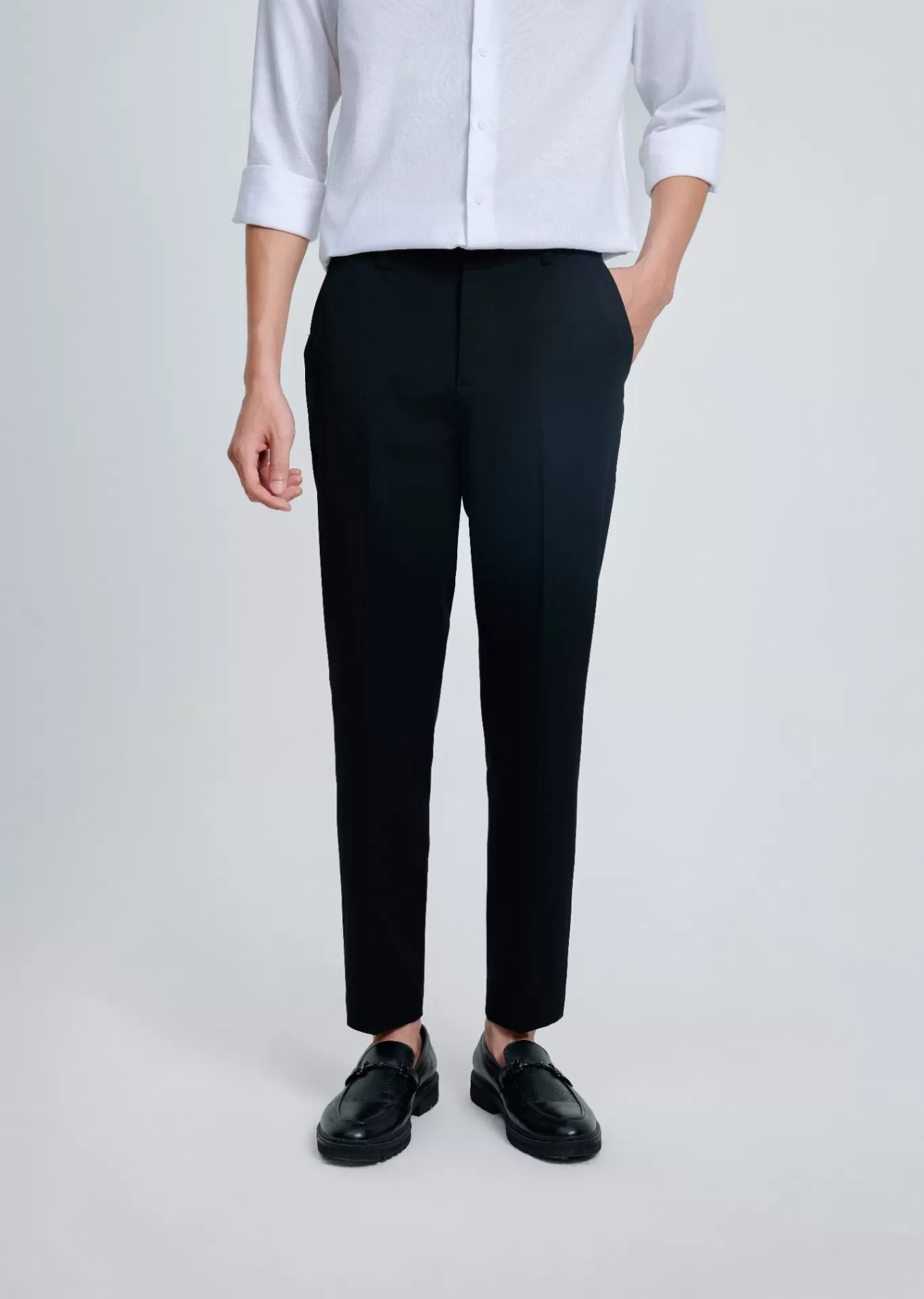 Quần Âu Slim Polyester 7076