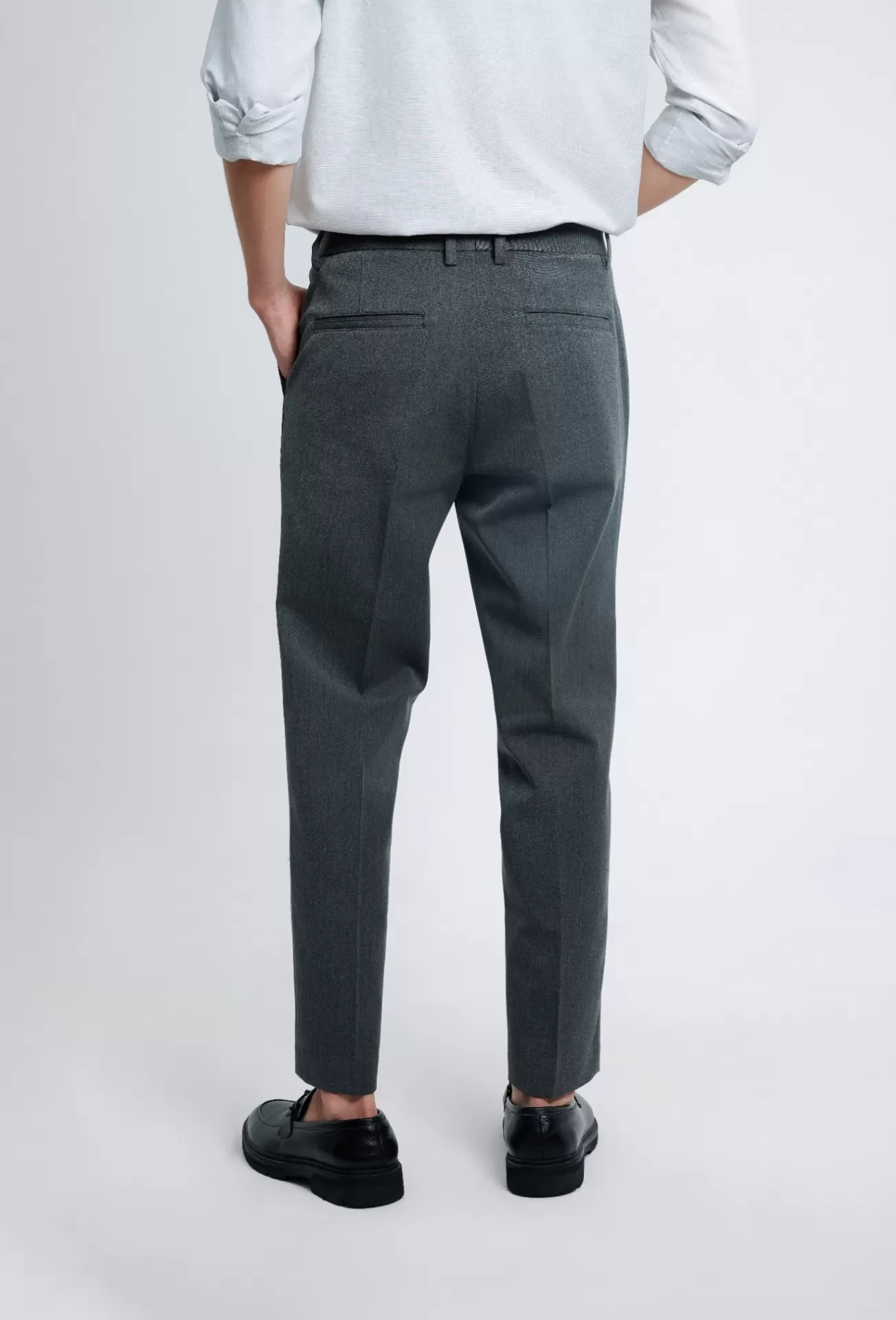 Quần Âu Slim Polyester 7076